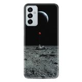 Kılıfland Samsung Galaxy A04s ile Uyumlu Silikon Kılıf, Desen Özel Seri Astronot Red Balon, Siyah