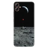 Kılıfland Samsung Galaxy A05 ile Uyumlu Silikon Kılıf, Astronot Red Balon Desen, Siyah