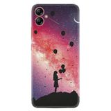Kılıfland Samsung Galaxy A05 ile Uyumlu Silikon Kılıf, Resimli Desenli Baskılı, Çocuk Balon Teması, Pembe-Mor