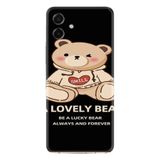 Kılıfland Samsung Galaxy A07 (SM-A075F) ile Uyumlu Kılıf, Boutique Baskılı, Lovely Bear Tasarım, Siyah