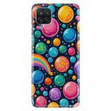 Kılıfland Samsung Galaxy A12 ile Uyumlu Kılıf, Boutique Baskılı, Renkli Balonlar Desen, Çok Renkli