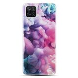kilifland Samsung Galaxy A12 ile Uyumlu Kılıf Desenli Silikon Resimli Pink Cloud St-1305