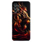 Kılıfland Samsung Galaxy A14 ile Uyumlu Boutique Baskılı Arslan Desenli Telefon Kılıfı, Siyah