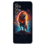 Kılıfland Samsung Galaxy A14 ile Uyumlu Boutique Baskılı Arslan Kılıf, Siyah