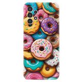 Kılıfland Samsung Galaxy A14 ile Uyumlu Boutique Baskılı Donut Desenli Kılıf, Renkli