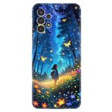 Kılıfland Samsung Galaxy A14 ile Uyumlu Kılıf, Boutique Baskılı, Anime Butterfly Desenli, Mavi
