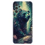 Kılıfland Samsung Galaxy A14 ile Uyumlu Kılıf, Boutique Baskılı, Ayı Desenli, Renkli