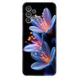 Kılıfland Samsung Galaxy A14 ile Uyumlu Kılıf, Boutique Baskılı Çiçekler, Siyah