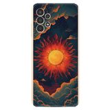 Kılıfland Samsung Galaxy A14 ile Uyumlu Kılıf, Boutique Baskılı, Güneş Desenli, Renkli
