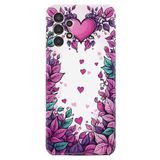 Kılıfland Samsung Galaxy A14 ile Uyumlu Kılıf, Boutique Baskılı, Kalpler Desenli, Renkli