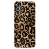 Kılıfland Samsung Galaxy A14 ile Uyumlu Kılıf, Boutique Baskılı, Leopar Desenli, Siyah-Altın