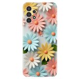 Kılıfland Samsung Galaxy A14 ile Uyumlu Kılıf, Boutique Baskılı, Renkli Çiçekler Desen