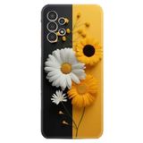 Kılıfland Samsung Galaxy A14 ile Uyumlu Kılıf, Boutique Baskılı, Sarı Beyaz Çiçek Desenli