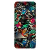 Kılıfland Samsung Galaxy A14 ile Uyumlu Kılıf, Resimli Desenli Silikon, Platinium Series Bass, Renkli