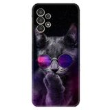 kilifland Samsung Galaxy A14 ile Uyumlu Kılıf Silikon Desen Özel Seri Carisma Cat 1607