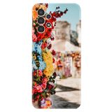 Kılıfland Samsung Galaxy A14 ile Uyumlu Silikon Kılıf, Çiçek Desen, Renkli