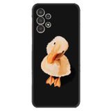 Kılıfland Samsung Galaxy A14 ile Uyumlu Silikon Kılıf, Desen Özel Seri, Üzgün Ördek, Siyah