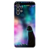 Kılıfland Samsung Galaxy A14 ile Uyumlu Silikon Kılıf, Desen Özel Seri Window Cat, Renkli