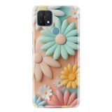 Kılıfland Samsung Galaxy A15 ile Uyumlu Kılıf, Boutique Baskılı, Rengarenk Çiçek Desen