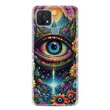 Kılıfland Samsung Galaxy A15 ile Uyumlu Kılıf, Boutique Baskılı Resimli Göz Deseni, Renkli