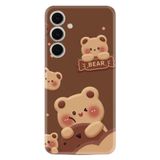 Kılıfland Samsung Galaxy A16 ile Uyumlu Kılıf, Boutique Baskılı, Resimli Bears, Kahverengi