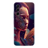 Kılıfland Samsung Galaxy A17 ile Uyumlu Kılıf, Boutique Baskılı Kelebek Kadın Tasarımı, Silikon, Renk75
