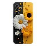 Kılıfland Samsung Galaxy A17 ile Uyumlu Kılıf, Boutique Baskılı, Sarı Beyaz Çiçek Desenli