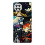 Kılıfland Samsung Galaxy A22 ile Uyumlu Boutique Baskılı Manzaralar Kılıf, Renk89