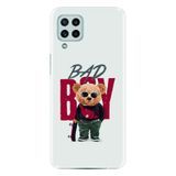 Kılıfland Samsung Galaxy A22 ile Uyumlu Kılıf, Boutique Baskılı, Bad Guy Desenli, Beyaz