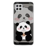 Kılıfland Samsung Galaxy A22 ile Uyumlu Kılıf, Boutique Baskılı, Milkshake Panda Desenli