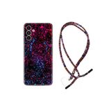 kilifland Samsung Galaxy A23 ile Uyumlu Kılıf Rasta Ipli Boyun Askılı Desenli Silikon Boyalar 1660