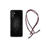 kilifland Samsung Galaxy A23 ile Uyumlu Kılıf Rasta Ipli Boyun Askılı Desenli Silikon Dikenli Tel 1779