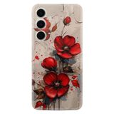 Kılıfland Samsung Galaxy A36 Kılıf Boutique Baskılı Resimli Kırmızı Çiçek Pcode -098