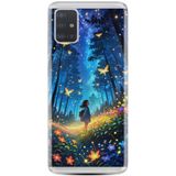 Kılıfland Samsung Galaxy A51 ile Uyumlu Kılıf, Boutique Baskılı, Anime Butterfly Desenli, Renkli
