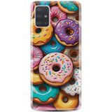Kılıfland Samsung Galaxy A51 ile Uyumlu Kılıf, Boutique Baskılı Donut Desenli, Renkli