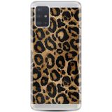 Kılıfland Samsung Galaxy A51 ile Uyumlu Kılıf, Boutique Baskılı Leopar Desen, Sarı-Siyah