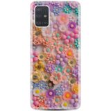 Kılıfland Samsung Galaxy A51 ile Uyumlu Kılıf, Boutique Baskılı, Rengarenk Papatyalar Desen