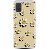Kılıfland Samsung Galaxy A51 ile Uyumlu Kılıf, Boutique Baskılı, Sarı Papatya Desenli