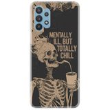 Kılıfland Samsung Galaxy A52 ile Uyumlu Kılıf, Boutique Baskılı, Mentally Pcode -006, Siyah