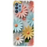 Kılıfland Samsung Galaxy A52 ile Uyumlu Kılıf, Boutique Baskılı, Renkli Çiçekler Desen