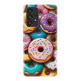 Kılıfland Samsung Galaxy A53 ile Uyumlu Kılıf, Boutique Baskılı Donut Desenli, Renkli