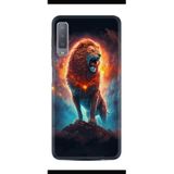 Kılıfland Samsung Galaxy A7 2018 ile Uyumlu Kılıf, Boutique Baskılı, Arslan Deseni, Siyah