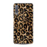 Kılıfland Samsung Galaxy A7 2018 ile Uyumlu Kılıf, Boutique Baskılı, Leopar Desenli, Siyah-Altın