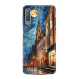 Kılıfland Samsung Galaxy A7 2018 ile Uyumlu Kılıf, Boutique Baskılı, Mavi