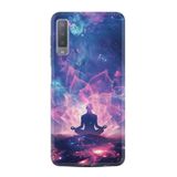 Kılıfland Samsung Galaxy A7 2018 ile Uyumlu Kılıf, Boutique Baskılı, Meditasyon Resimli, Renkli
