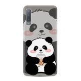 Kılıfland Samsung Galaxy A7 2018 ile Uyumlu Kılıf, Boutique Baskılı, Milkshake Panda Desenli