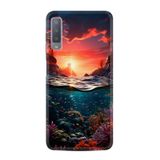 Kılıfland Samsung Galaxy A7 2018 ile Uyumlu Kılıf, Boutique Baskılı, Okyanus Resimli