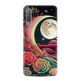 Kılıfland Samsung Galaxy A7 2018 ile Uyumlu Kılıf, Boutique Baskılı, Platonik Ay Desenli