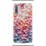 Kılıfland Samsung Galaxy A7 2018 ile Uyumlu Kılıf, Boutique Baskılı, Renkli Kalpler, Renk40