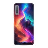 Kılıfland Samsung Galaxy A7 2018 ile Uyumlu Kılıf, Boutique Baskılı, Renkli Tasarım